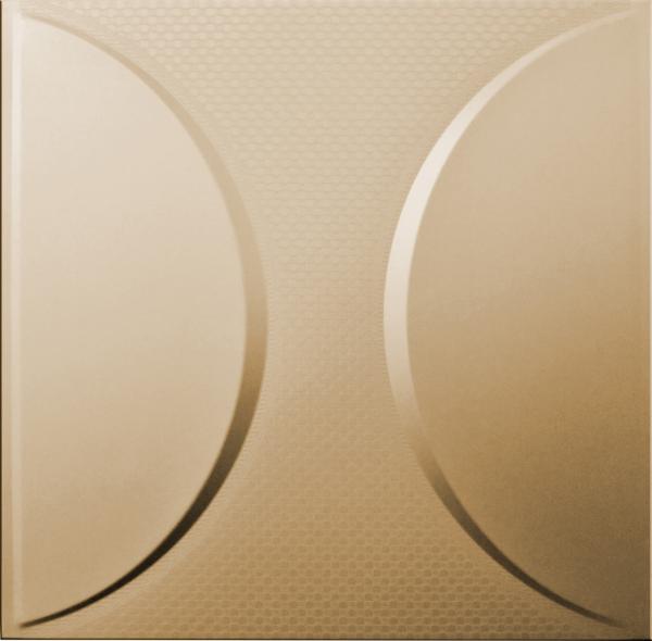Golden Pressed Metal Artistic Ceiling Tiles Dropped for Kitchens , 300 x 300