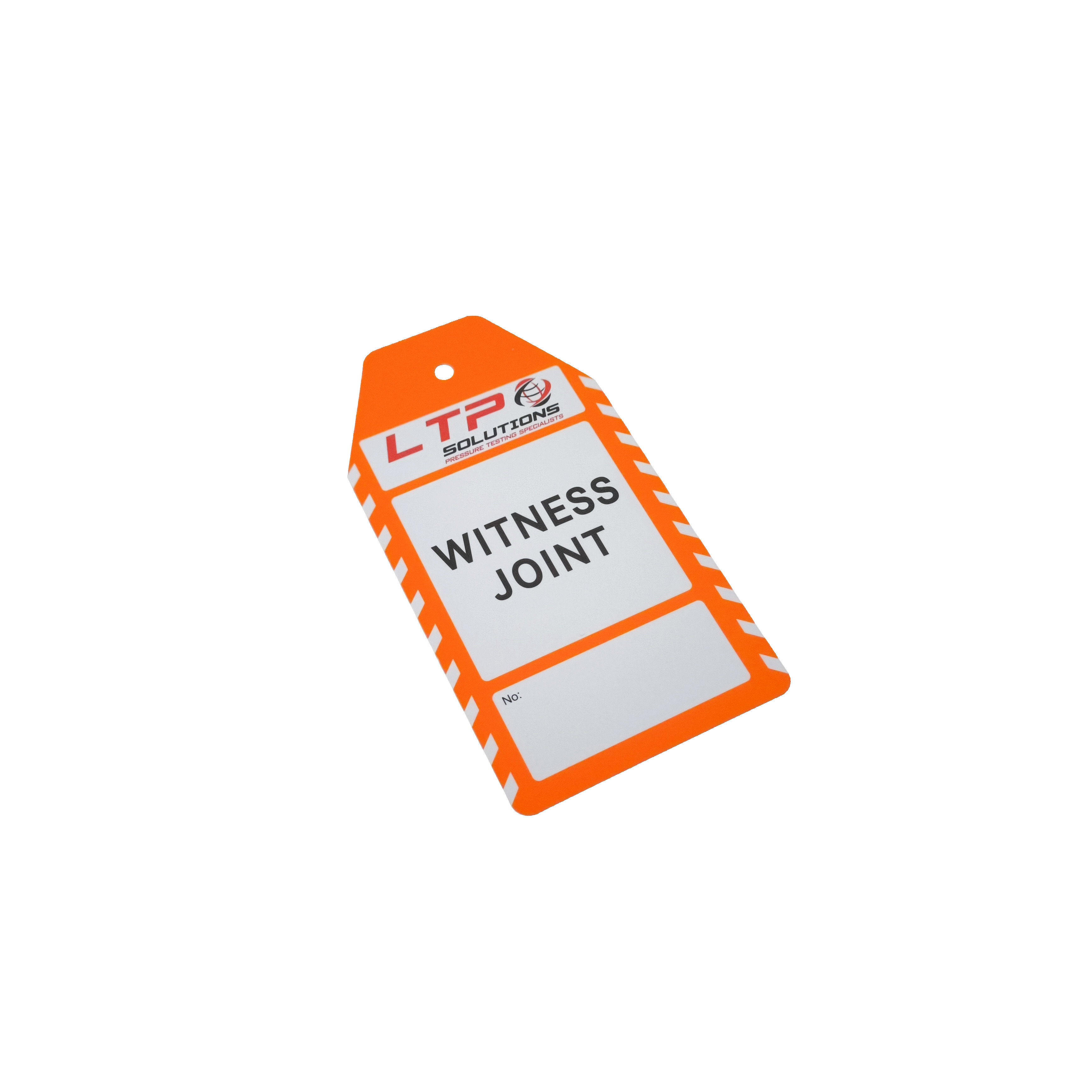 Customized Plastic Hang Safety Tags for Industrial Applications