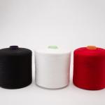 50 / 2 50 / 3 Weaving Ring Spun Polyester Yarn Paper / Plastic Cone Low