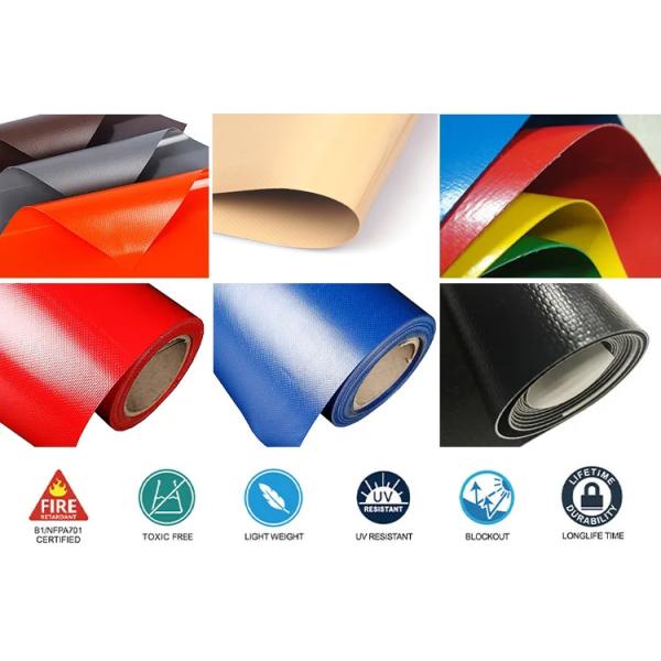 Tear Resistance PVC Coated Tarpaulin pvc tarpaulin stocklot 400-800g