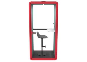 China Clear glass 10mm laminated glass indoor acoustic booth silent cabin phone booth for single person factory