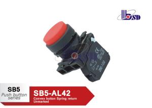 China Professional Red Push Button Lamp Switch With 1NC Contact As Indicating Signals factory