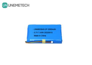 China Large Capacity Lithium Polymer Battery Pack 603045 2P 3.7V 2000mAh Smart Door Lock Battery factory