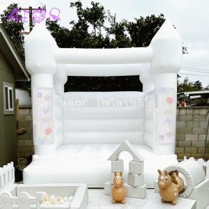 China 10ft Kids Party Bouncer Inflatable White Wedding Bouncy Castle Inflatable Mini Bounce House factory