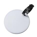 Round Shape Sublimation Leather Luggage Tag Custom Sublimation Pendants For