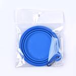 Silicone Collapsible Pet Feeder Bowls for Dogs Cats Small Animals Rounded