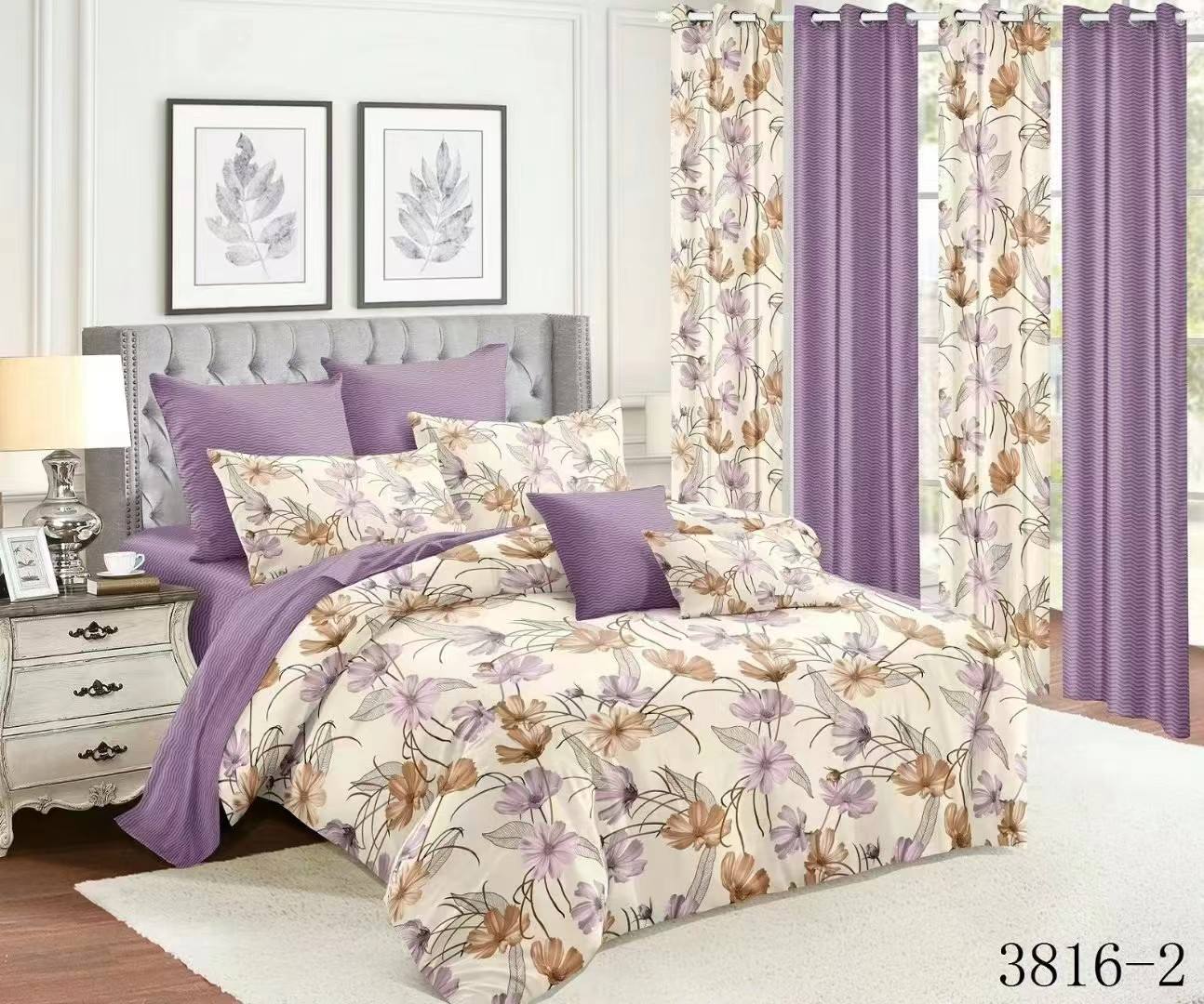 2023 Bedroom King Size Christmas Bedding Set with Fitted Sheet and 200TC Thread Count