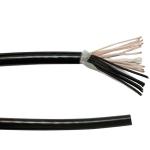 24AWG Multi Cores TPE Insulated Sheath Flexible Electrical Black Cable