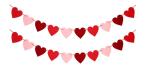 Valentine's Heart Garland Banner String For Anniversary Wedding Birthd Party