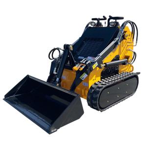FREE SHIPPING Cheap Mini Skid Steer Loader with Hammer diesel Gasoline Engine