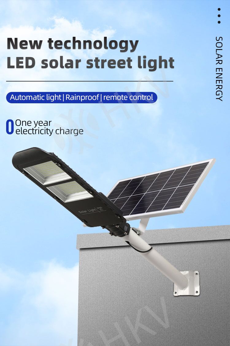 100w Solar Led Street Light Waterproof Ip66 Outdoor 50w 200w With Aluminum Body