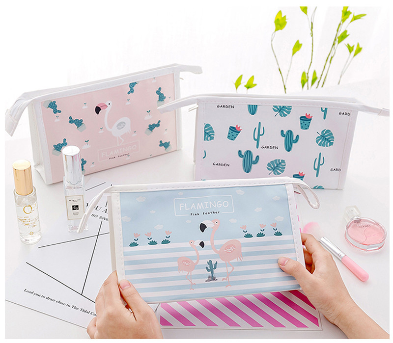 Toiletry Purse Holder Beauty Cartoon Printing Wash Bag Organizer Pouch