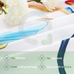 All-Season 4-Piece Bedding Set Princess and Curtains Stonewashed Linen for Kids