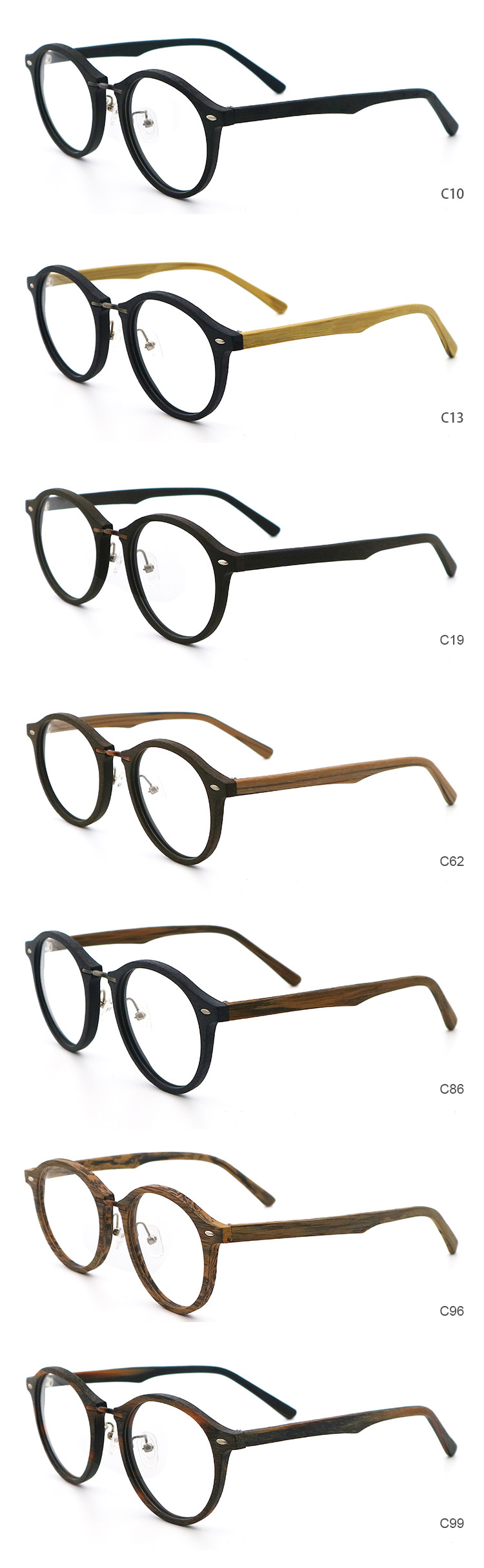 Wooden Glasses Wood Frame Glasses Optical Frames Acetate Glasses MR 4242