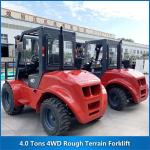 4 Tons 4WD Rough Terrain Fork Lifts FD40-F 4000KG