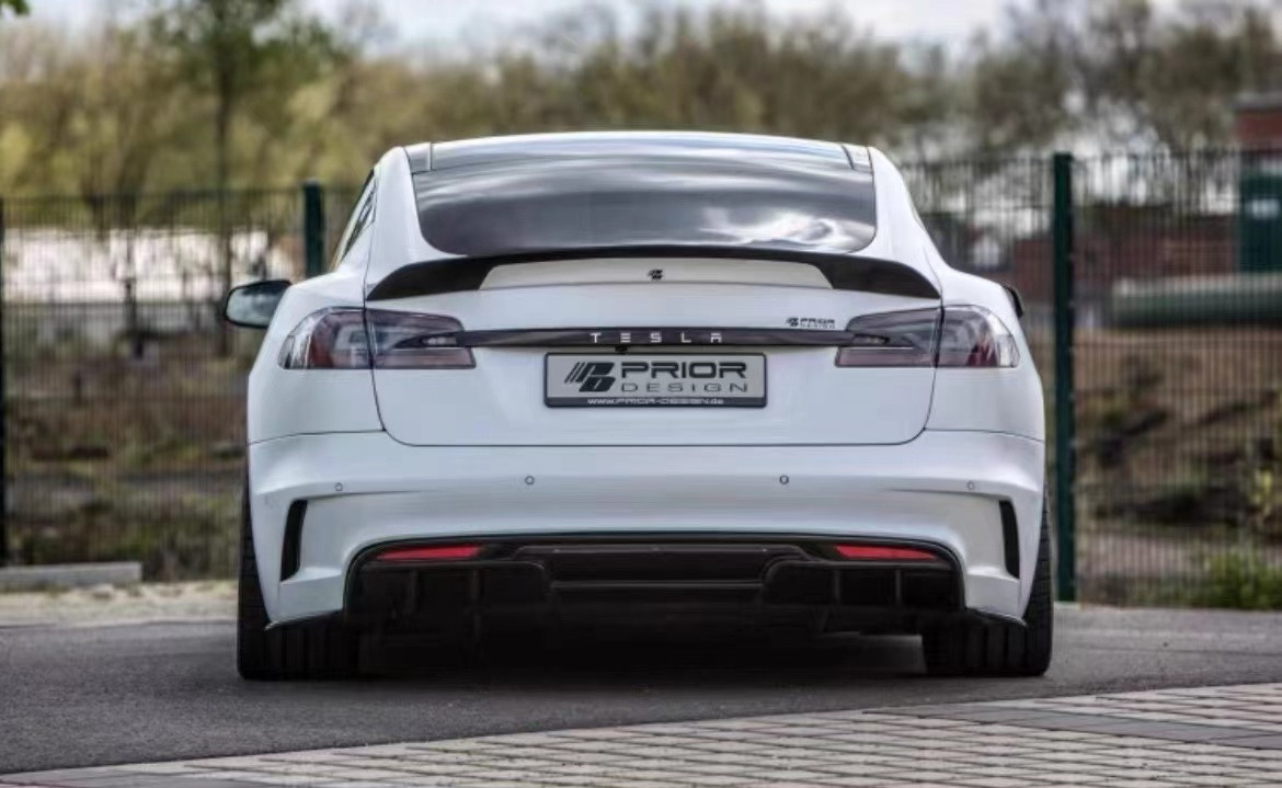 For tesla Model S Body Kit MODEL S Upgraded PD-style Front and Rear Bumper Spoiler Body Kits