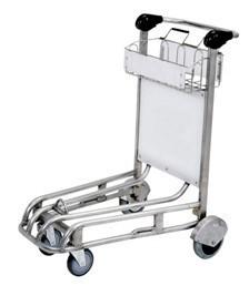 China Aluminum Alloy Airport Luggage Trolley Ergonomic Flat Handle 250 Kgs Per Layer factory