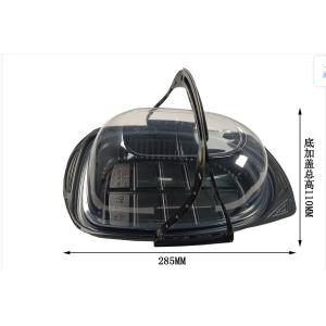 Disposable Plastic Takeaway Packaging Sushi Container Round Party Tray