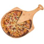 Customized Hardwood Cutting Boards , Bamboo Pizza Cutting Board With Handle