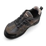 Suede Leather Breathable Mesh Work Shoes Anti Puncture Mens Athletic Slip On