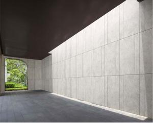 China Engraved Ink Wear-Resistant Beige 120x60cm Slightly Pitted Surface Outdoor Curtain Wall Tile For Rebuilding factory