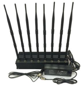 China 20W 8 Antennas High Power GPS/ WiFi/ 315/ 433 Jammer factory