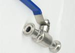 AISI 316L Stainless Steel Sanitary Ball Valves Two Way For Food Industry Piping