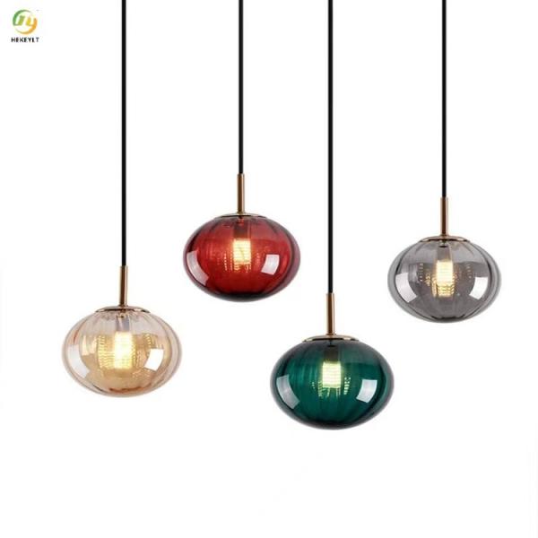 Light Luxury Atmosphere E27 Modern Bedroom Pendant Light Bedside Single Head
