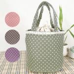 Round Folding H18Cm Thermal Insulated Lunch Bag