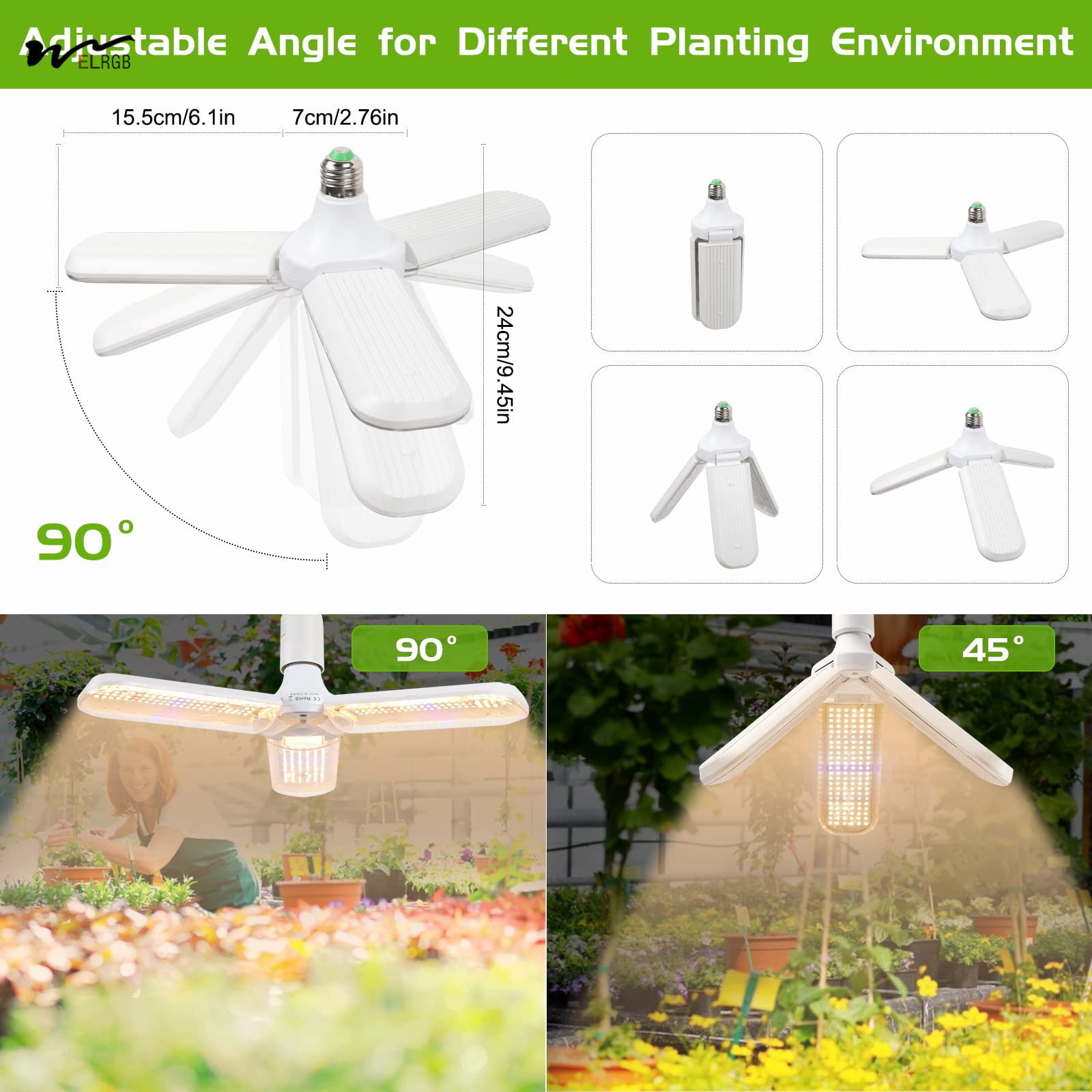 240 Volts Voltage 150W LED Plant Growth Light Bulb Full Spectrum for Indoor Plants