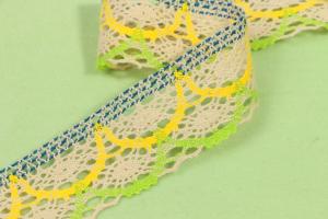 China Nonstretched Cotton Crochet Lace Trim 35mm Width Eco Fridendly factory