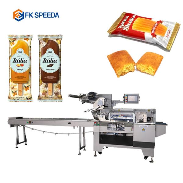 High Speed Pillow Type Packaging Machine for Food Cookies Biscuits and Chocolate
