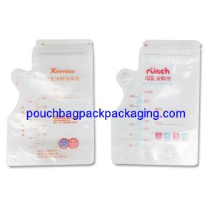 China 120 x 180 + 60 mm breast milk storage bag pack 250ml with thermal sensor from manufacturer factory