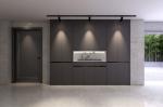 Fadior Sleek Grey Finish Stainless Steel Wine And Basement Storage Cabinet