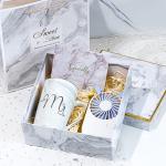 Luxury Birthday Gift Packaging Cardboard Cosmetic Packaging Box Marble Grain