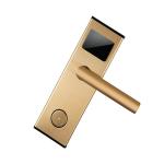 Easloc Hotel Door Key Card System 240mm Key Card Entry Door Locks Wood