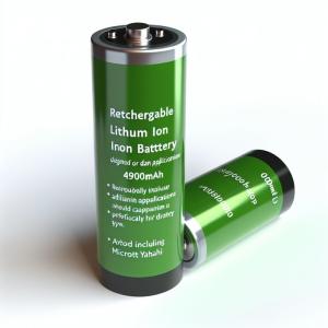Drain Applications Cylindrical Rechargeable Lithium Ion Battery with 4900mAh