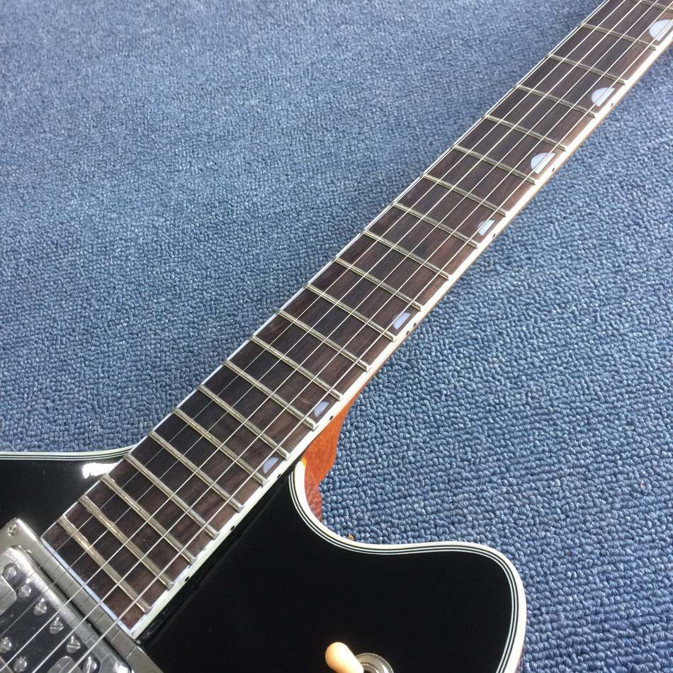 Custom Left Handed Electric Guitar in Black