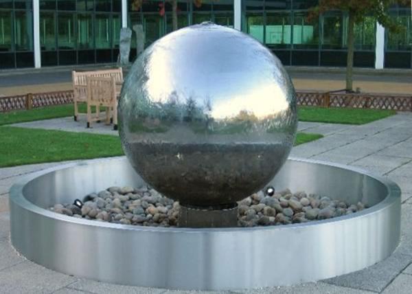 Stainless Steel Ball Water Feature / Stainless Steel Sphere Water Features For