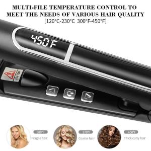 China Infrared Hair Straightener Tourmaline Plate MCH Dual Voltage 1 Inch Flat Iron factory