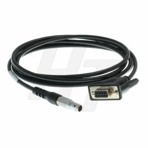 China 1.8m Total Station Cable , DB9 RS232 to Lemo 5 Pin Data Download Cable for computer factory