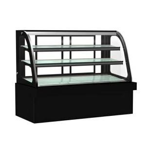 China 1200mm Luxury Cake Display Freezer With Black Marble Base Danfoss Compressor factory