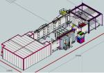 High efficiency Gas Powder Coating Curing Oven For Powder Coating Line