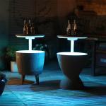 Versatile Ice Cooler Lift Top Table for Outdoor Camping Picnic Beach Cafe Bistro