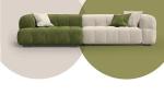 Double Sided Fabric Frosted Retro Velvet Sofa Square Combination