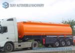 Chemical Liquid 38000L Pneumatic Tanker Trailers 3 Axle Trailer