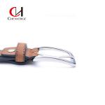 OEM Men's Leather Belts Two Colors Splicing Casual Fashion Lengthened Pure