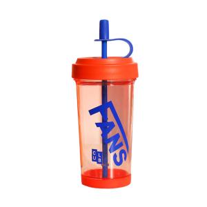 China 500ml Shatterproof Plastic Coffee Tumbler Cup With Lid And Reusable Straw factory