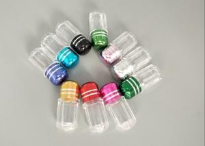 China 3g Mini Plastic Capsule Bottles ISO9001 Plastic Bottle With Metal Cap factory