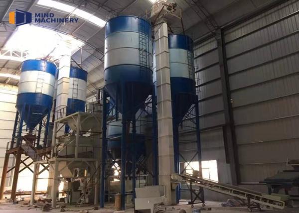 Vertical Ready Mix Dry Mortar Production Line Cement Sand Mix Station 1.5 M3